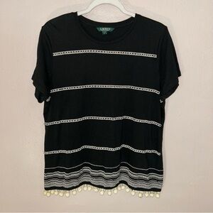 Ralph Lauren Black and White Women's Top